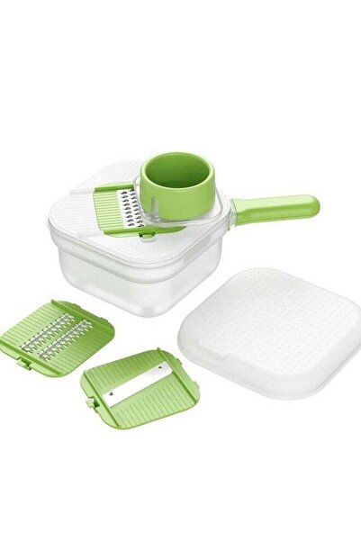 Parfait Multifunctional Grater and Slicer Set Green and Clear 0.8 L