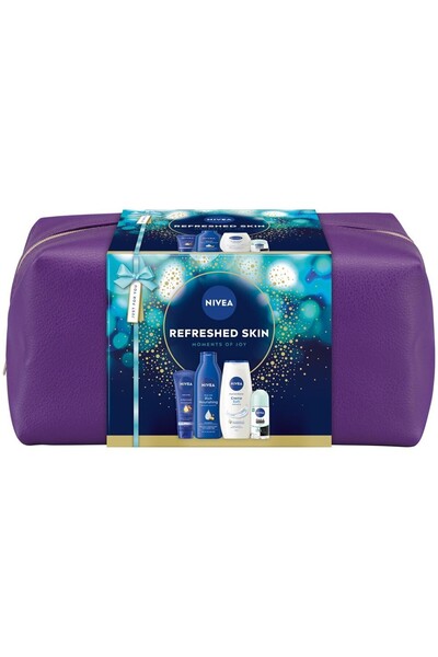 NIVEA Refreshed Skin Gift Set, Body Milk 250 ml, Shower Gel 250 ml, Deodorant...