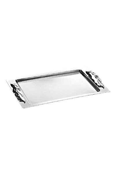 SEDEN 2-Piece Durable Shimmering Rectangular Service Tray Set with Decorative...
