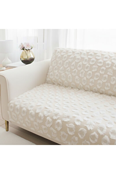 GOLD HOME COLLECTION SAKALLI KOLTUK ÖRTÜSÜ PONPON