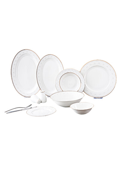 Bien Servi 30-Piece Royal Contemporary Design New Bone Dinner Set
