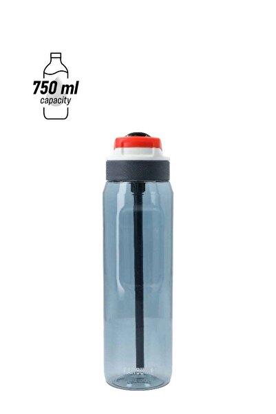 Kambukka Lagoon Gourd Leak-Proof Water Bottle with Straw Blue 750ml