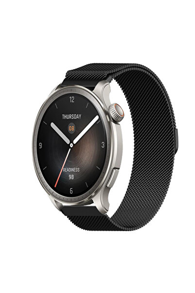 Tagomoon Amazfit Balance ile Uyumlu Kordon Hasır Metal Örgü Mıknatıslı Milano...