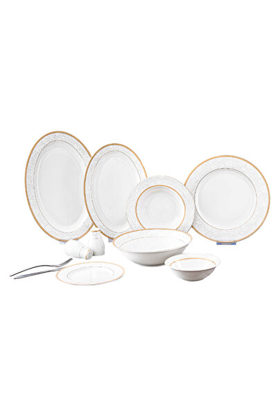 Bien Servi 30-Piece Modern and Elegant Design New Bone Dinner Set