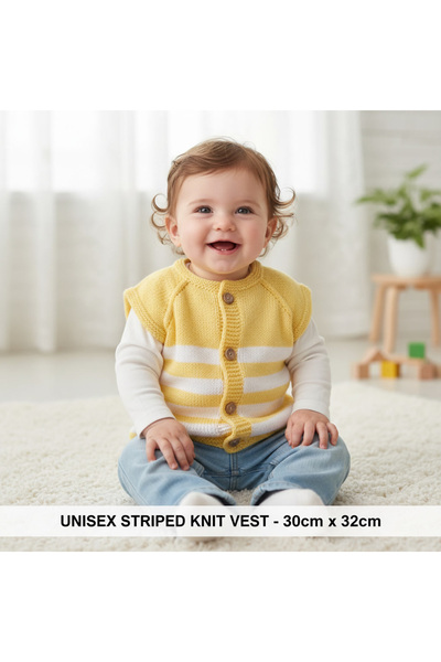 EL YAPIMI Galben vestă Lucrat manual