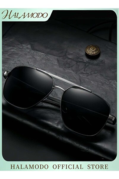 HALAMODO Men's Sunglasses Polarized UV400 Protection Retro Classic Sunglasses