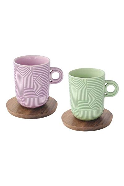 Generic Easy Life 2-Piece Take a Loop Dishwasher Safe Mug and Saucer Set Lila...