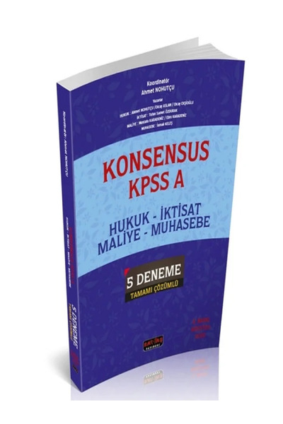 Savaş Yayınevi KONSENSUS KPSS A Grubu 5 Deneme Savaş Yayınları 2020 - Kampanyalı