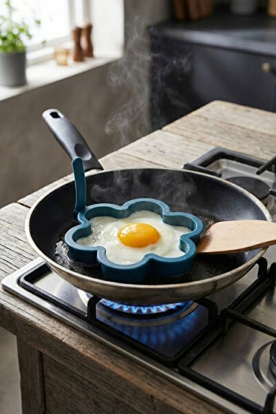 EVLE Papatya Model Fireproof Non-Stick Silicone Egg and Pancake Shaping Mold