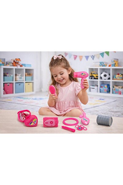 Akar Oyuncak Güzellik Seti Kız Çocuk Makyaj ve Kuaför Oyun Seti Rol Oyunlu