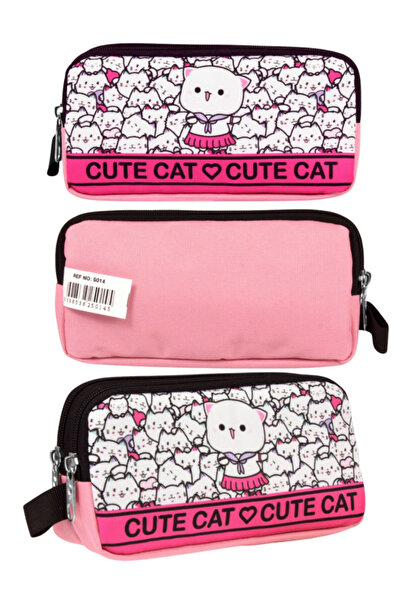 ÜMİT ÇANTA Cennec Cute Cat Pencil Bag – Cute Cat Themed Children's Pencil Cas...
