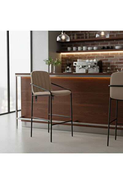 SADANHOME Single Beige Bar Chair with Modern Design