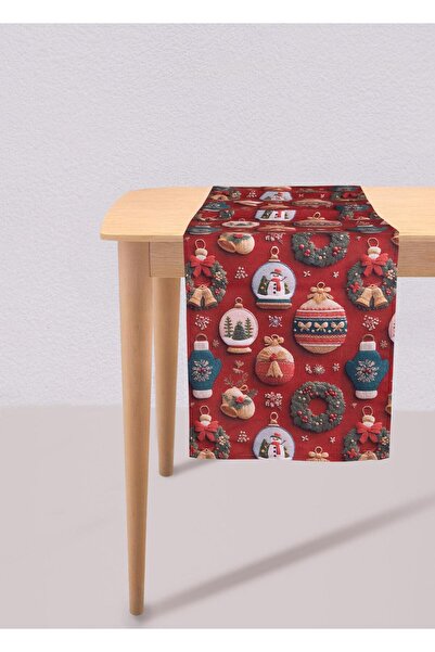 The Mia Modern Figure Patterned Runner 45X140 cm Red