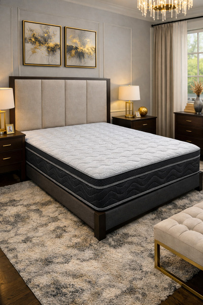 ASROYALLÜKS Crown Pocket Yaylı Gizli Pedli Yatak (25 Cm)