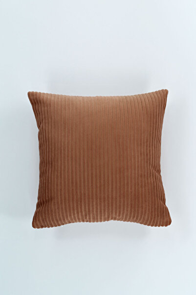 Elart Husă de pernă decorativă din catifea (43x43 cm) Somon