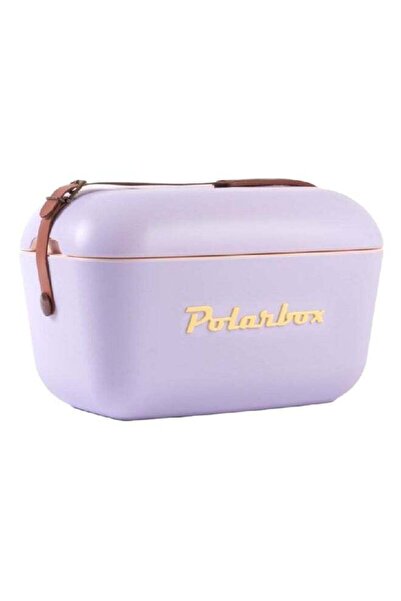 Polarbox Lightweight Durable Cooler Box with Adjustable Leather Strap Lilac a...
