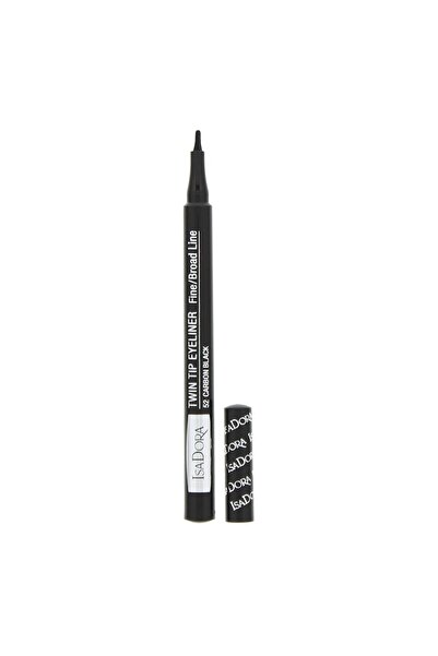 Isadora IsaDora, Υγρό Eyeliner με Διπλή Άκρη, 52, Μαύρο Άνθρακα, 1 ml