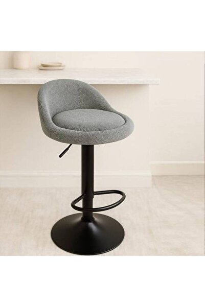 SADANHOME Dark Gray Linen Bar Chair