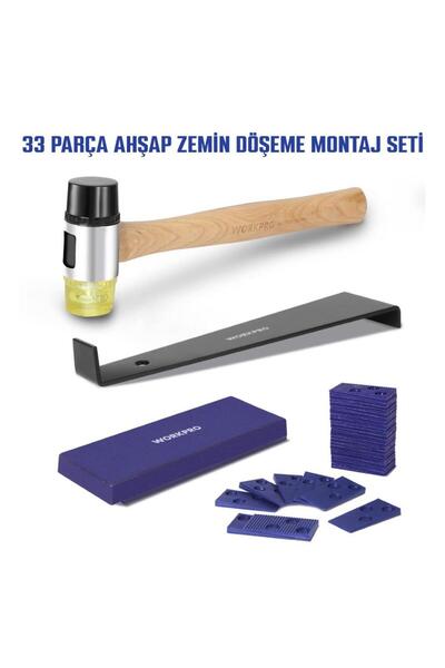Workpro WP204302 33 Parça Laminant/Parke Ahşap Zemin Döşeme Montaj Seti