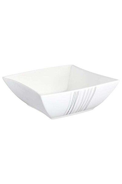 Secret de Gourmet Lines Design Porcelain Serving Dish White and Black 15 x 14cm