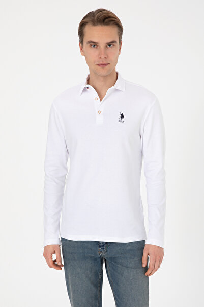 U.S. Polo Assn. Men's White Basic Sweatshirt 50307692-Vr013