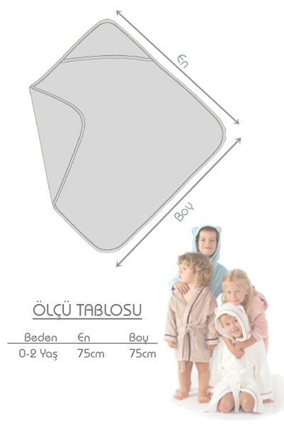 EAST&HIERA Hooded Baby Swaddle Towel (75X75 cm) - Pink Bow Cotton