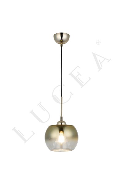 LUCEA KARDEN TEKLİ ALTIN SARKIT AVİZE 1XE27