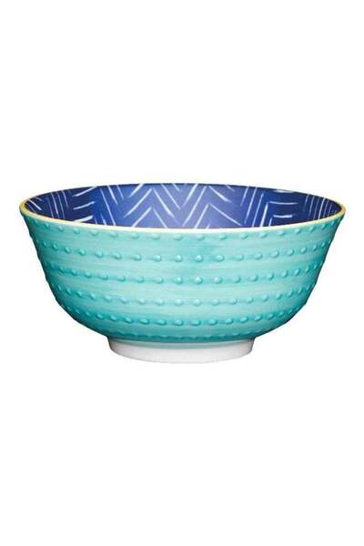 Generic KitchenCraft Contrasting Chevron and Spotty Design Food Safe Ceramic ...