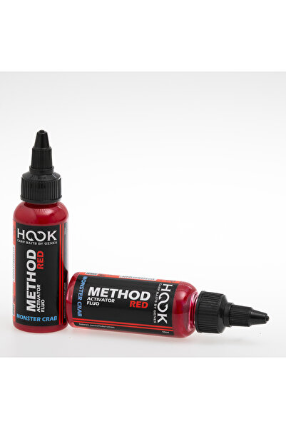 HOOK - Carp Baits By Genes ACTIVATOR DE METODE FLUO ROȘU 50ML – MONSTER CRAB