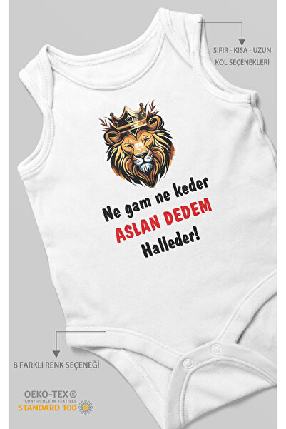 MorivoKids Neither Good nor Bad Aslan Dedem Halleder Printed Baby Bodysuit – ...