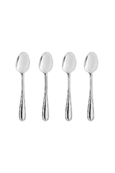 Amefa 4-Piece Tea Spoon Set On Hanging Card Pearl Silver