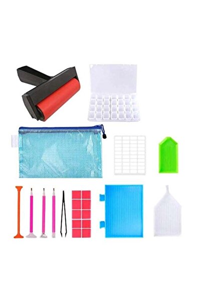 Generic 22-Piece 5D Diamond Painting Tools And Accessories Kits White/Blue/Red