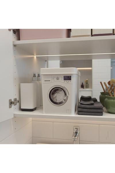 VoCe Çamaşır makinesi görünümlü kapaklı deterjan kutusu