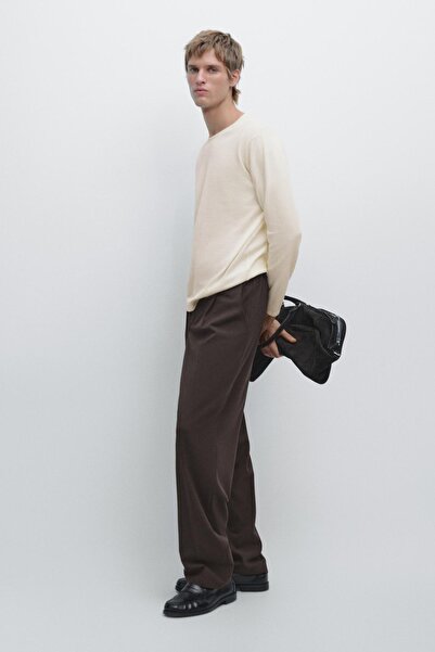 Massimo Dutti Bisiklet yaka pamuklu triko kazak