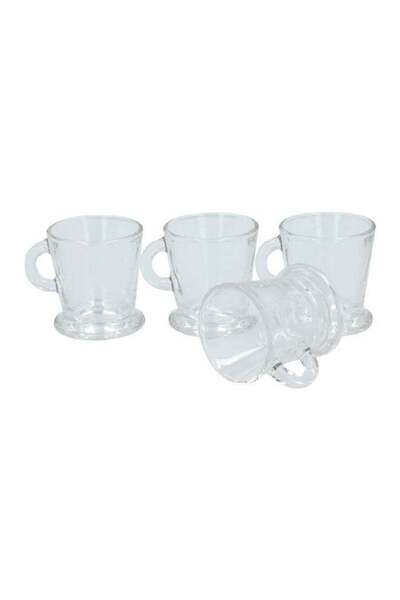Royal Leerdam 4-Piece Reliable High Quality Glass Mug Set with Ergonomic Hand...