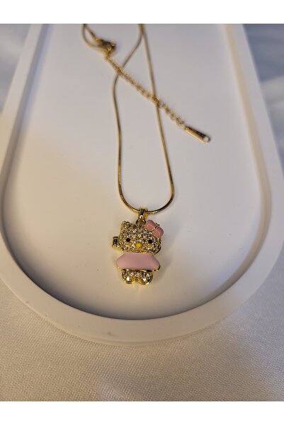 stainles steel Hello Kitty Fotoğraf Konulabilir Kolye