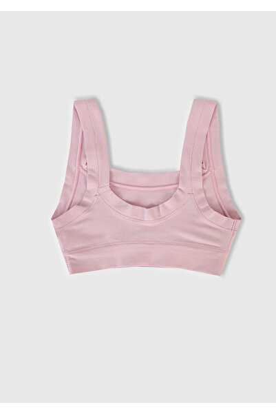 United Colors of Benetton Girl's Pink Solid Color and Patterned 2-Piece Brale...