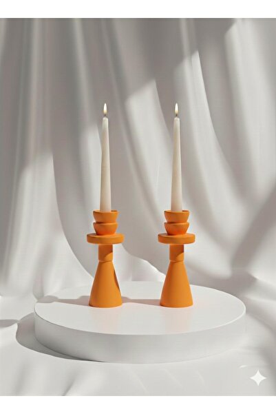 BHR Modern İkili şamdan |şamdan | mumluk | dekor | el yapımı | dekoratif