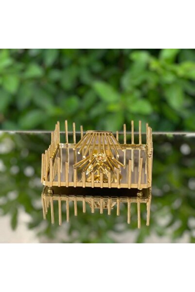 Elta Collection Luxury Napkin Holder |   Gold-Silver Color |   Decorative Tab...