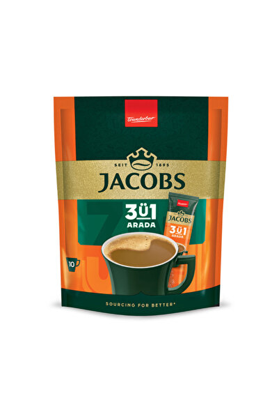 Jacobs 3ü1 Arada Karışım Kahve 16 Gr * 10 Adet