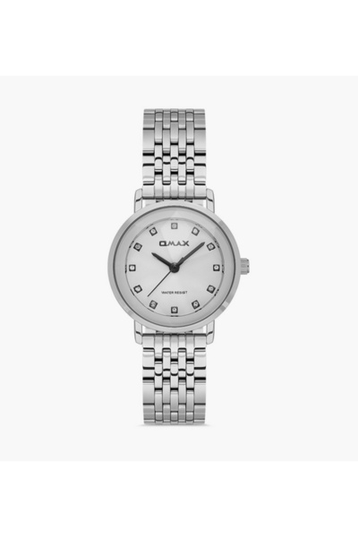 Omax Silver Analog Stainless Steel Strap Watch