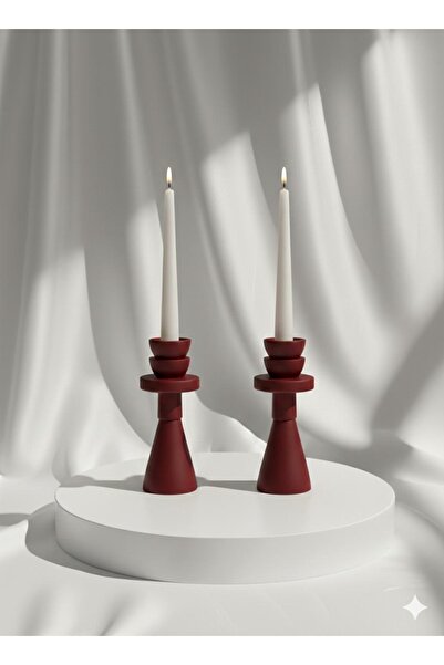 BHR Modern İkili şamdan |şamdan | mumluk | dekor | el yapımı | dekoratif