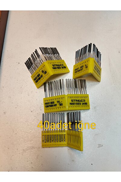 MERİÇ EV Tipi Dikiş makinaları iğnesi 9-11-14-16 TOPLAM 40 adet