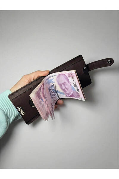 yedideri Genuine Leather Men's Card Holder with Money Clip – Crocodile Detail