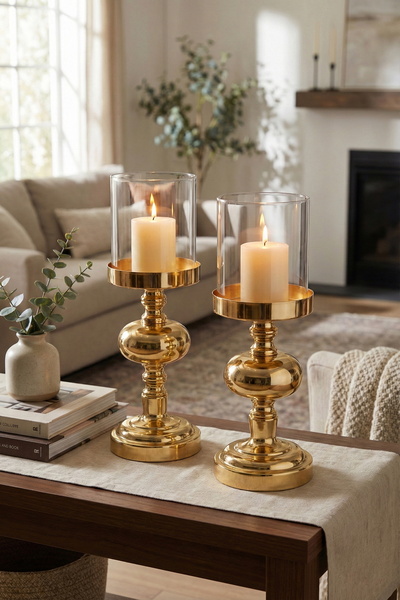 AbajurAksesuar Rafnelo Gümüş Mumluk