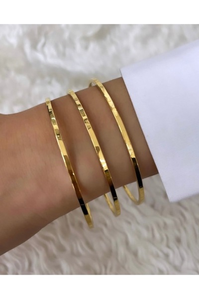 ÇELİK 3 ‘LÜ GOLD RENGİ AJDA BİLEKLİK