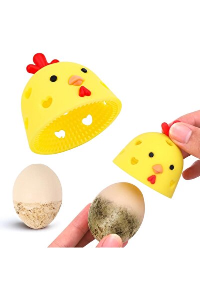 Arabest Silicone Egg Brush Cleaner,Reusable Cleaning Tools for Egg Washer (Ye...