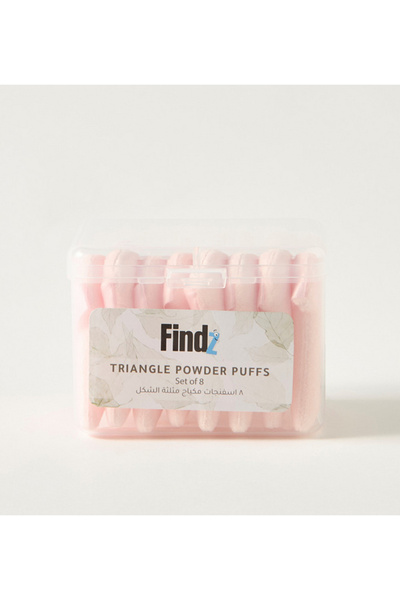 Findz مجموعة من 8 قطع من إسفنجات البودرة المثلثة