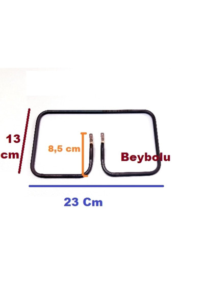 FullYedek Fakir Uyumlu Tost Makinesi Rezistans 23 cm x 13 cm 800 W - 110 V