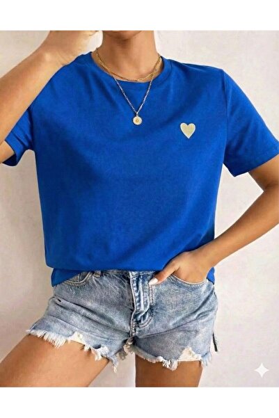 FAVORİST Heart Printed Women's Tshirt